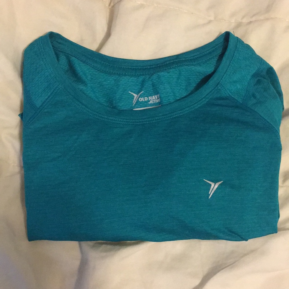 Long Sleeve Turquoise Active Top NWOT